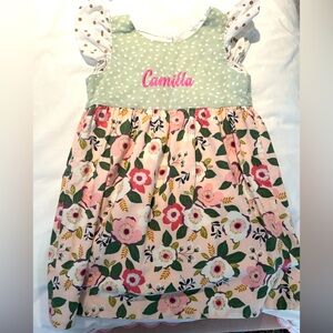 “Camilla” custom made dress, size 4 T